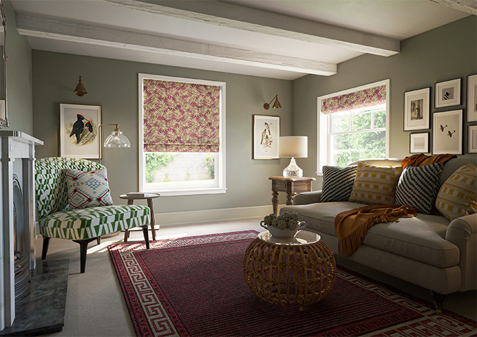 Goa, Vermillion - Roman Blind - Image 6